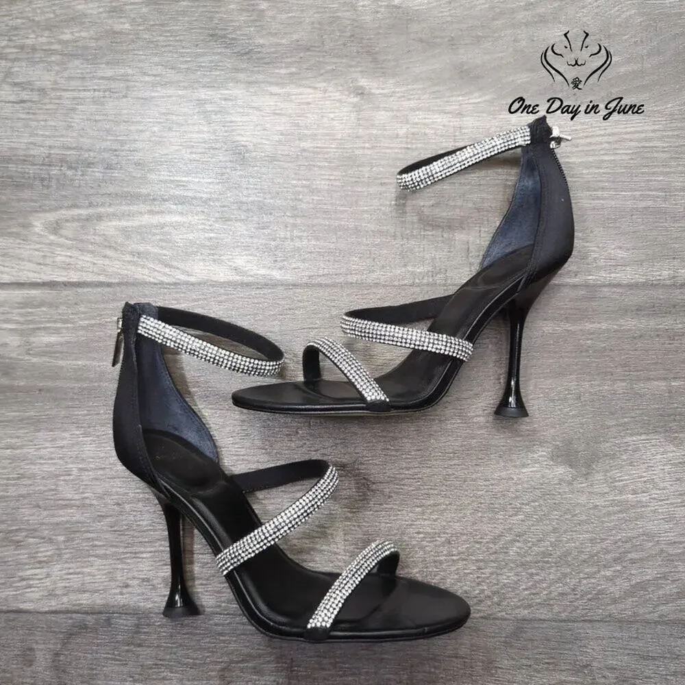 Marc Fisher Jeweled Ankle Strap Heels Size 5.5